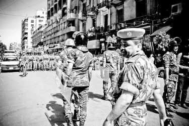Tahrir square in Cairo cleared by army on 1 August, 2011