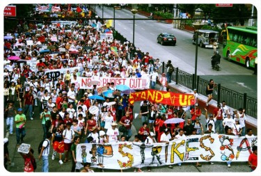 Manifestazione, Filippine. Foto: Victor Villanueva