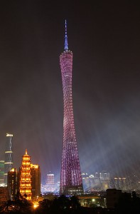 Guangzhou's Canton Tower by Flickr user Colin Zhu (CC BY-SA 2.0)