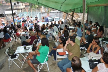 Evento para celebrar o terceiro ano do projeto 'Crescendo com Cidadania', no CISC. Foto de Danny Silva, usada com permissão.