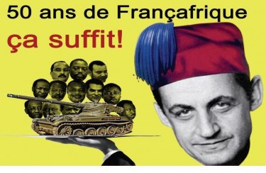 '50 years of Françafrique is enough!' - Demonstration poster (2010) from website Survie.org