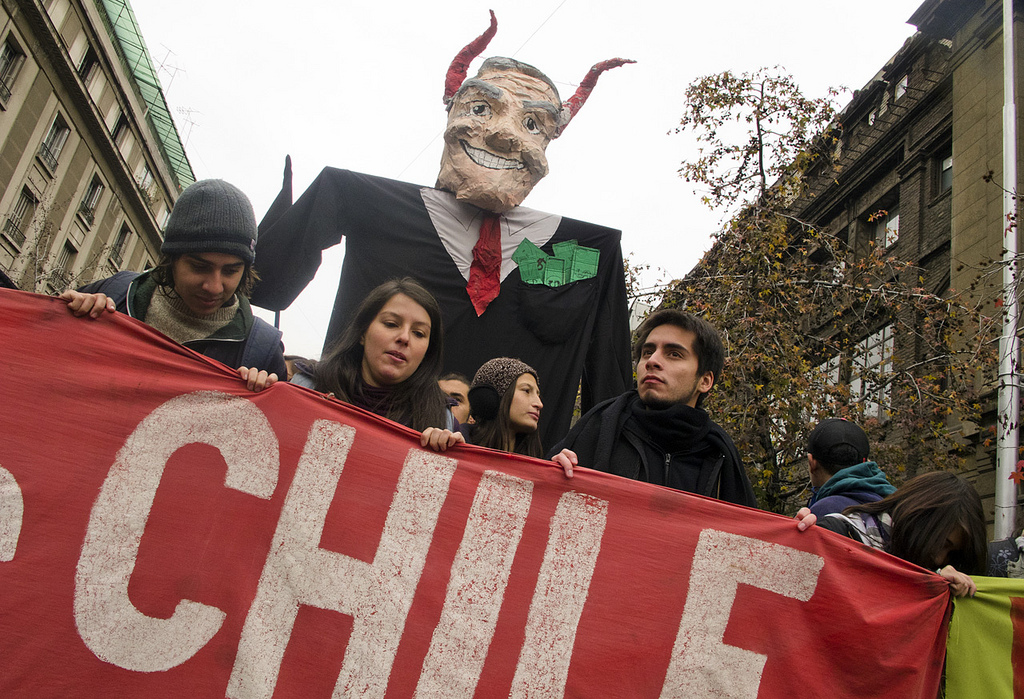 Chileens studentenprotest. Foto van rafa2010 op Flickr (CC BY-NC 2.0).