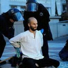 "Pancho" Ramos being arrested at Occupy Oakland eviction
