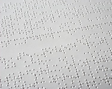 Braille is a tactile alphabet used to make reading accessible for the visually impaired.