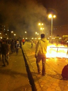 عودة المتظاهرين إلى ميدان التحرير. تصوير شريف عبد القدوس