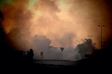 @ONLINEBAHRAIN: Tear gas everywhere