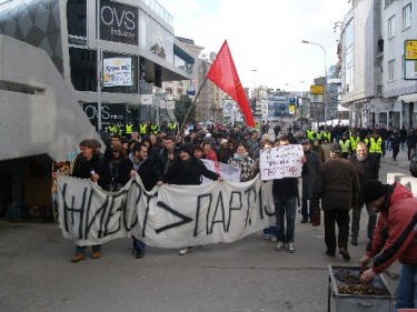 Protest for justice and truth in Skopje, Macedonia, Jan 16, 2012