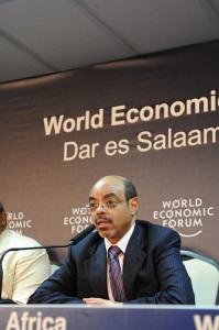 Meles Zenawi (Prime Minister of Ethiopia) at the World Economic Forum in Dar es Salaam, Tanzania, May 2010. Photo courtesy of World Economic Forum (CC BY-SA 2.0) 