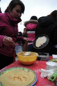 Pancake week/Maslenitsa celebration in St. Petersburg. Photo by YURY GOLDENSHTEYN, copyright © Demotix (26/02/12).