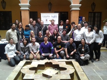 Los 'Blogueros Oficiales' se reúnen por primera vez en Bogotá. Imagen cortesía de www.seecolombia.travel/blog, utilizada con permiso.