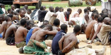 Boko Haram recruits arrested by police forces in Biafra. Photo posted to yfrog by @tianmine