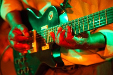 Guitar is a key feature of Marrabenta, photo courtesy of D J Clark (www.djclark.com)