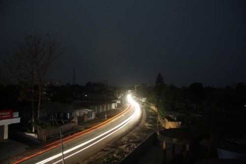 A view of an Earth Hour in Dimapur, Northeastern State of India. Power Department of Nagaland, shut down power supplies to celebrate Earth Hour. Image by Sorei Mahong. Copyright Demotix (27/3/2010))