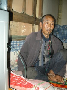 A pneumoconiosis patient in Gansu. Photo taken from Li Keqin's blog.