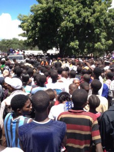 More than 30,000 people gathered to pay their last respects. Photo courtesy of @BongoCelebrity.