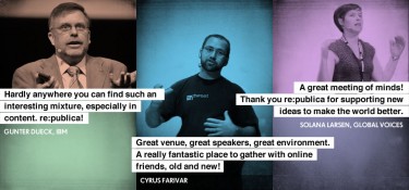 Promo collage con citazioni riguardanti re:publica 2011