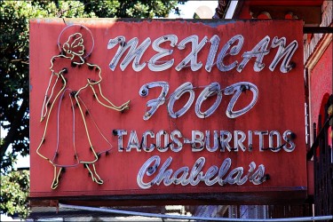 Mexican food sign in San Francisco
