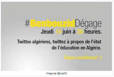 Invitation to #BenbouzidDégage