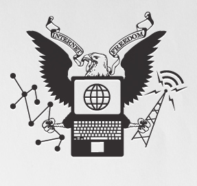 Declaration of Internet Freedom logo. Image from <a href="http://act.freepress.net/sign/internetdeclaration?source=website_dif_home">Free Press website</a>, used with permission.