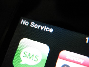 "Well, the iPhone is no good WITHOUT SERVICE." Image uploaded by Flicker User dbrulz123 (CC BY-SA 2.0)