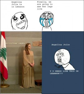 Angelina Jolie in Lebanon 