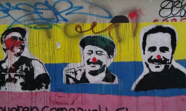 Graffiti of FARC leaders