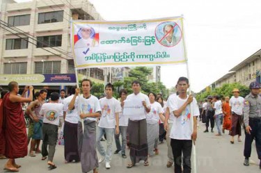 Protest in Mandalay