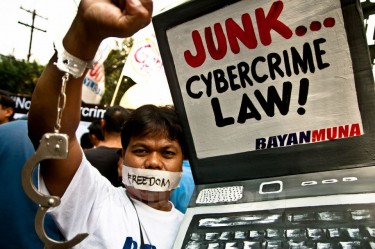 Manifestation contre la Loi sur la Cybercriminalité