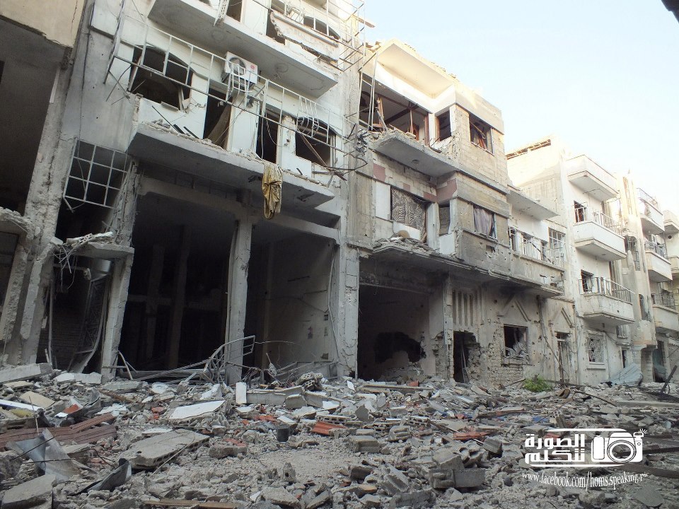 Homs: Assedio di 14 isolati della città per 139 giorni