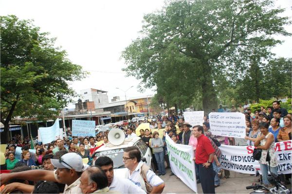 March in Yacuíba, October 30, 2012. Photo shared by Esteban Farfán Romero on Twitter.