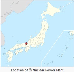 Ubicazione della centrale nucleare Ōi
