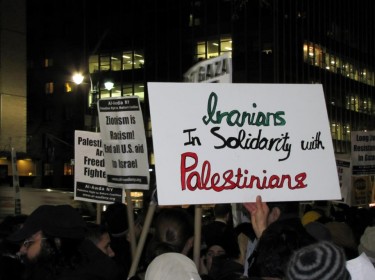 Iranians in solidarity with Palestinians