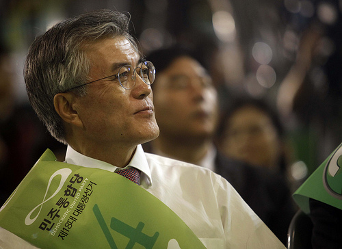 Moon Jae-In during campaign