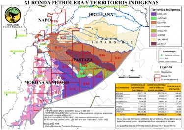 XI Ronda Petrolera y territorios indígenas