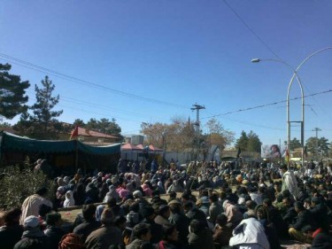 Hunger strike organized by Hazara Development Party (HDP) in Quetta. 