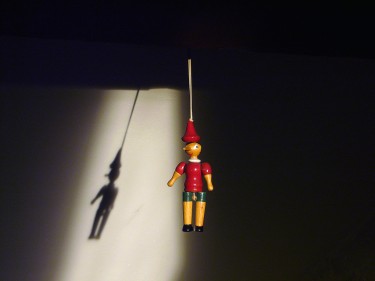 suspended Pinocchio