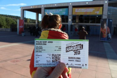Ticket for 2013 World Men's Handball Championship for Barcelona, Spain