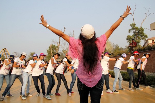 Women take part in the One Billion Rising Campaign at Guwahati Assam, India. Image by Reporter#21795 Copyright Demotix (14/2/2013)