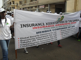 Image accompanying a post by Modou S. Joof about Gambia’s insurance industry campaign to eradicate poor public image. Photo credit: Lamin Jahateh.