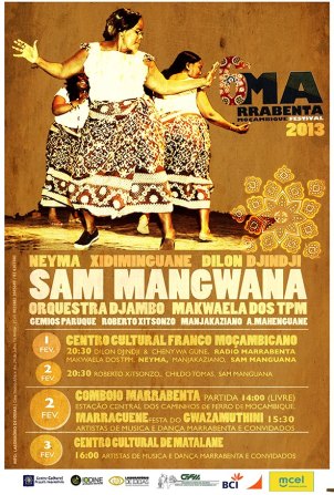 Marrabenta's Festival, 2013. Poster shared on afribuku.