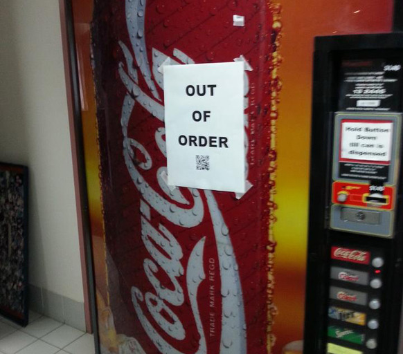 Out of Order Notice 