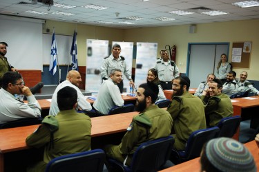 Ultra-Orthodoxe Soldaten in Israek