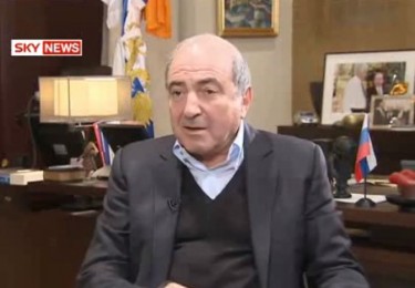 Berezovsky being interviewed by Sky News, in his better days. YouTube screenshot, April 4, 2013.