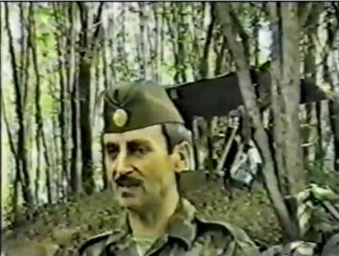 Dzhokhar Dudaev addressing his Chechen troops. YouTube screenshot. April 24, 2013.