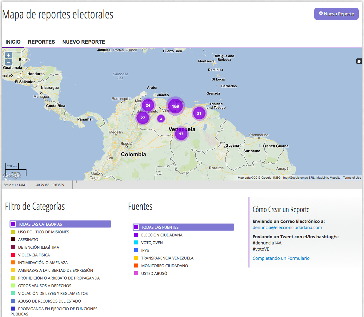 Elección ciudadana map