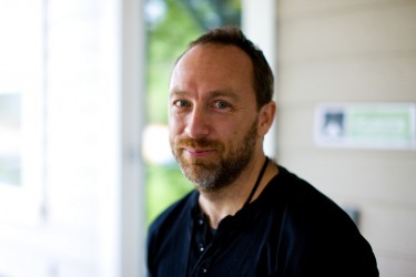 Jimmy Wales, founder of Wikipedia, 12 July 2008, photo by Joi Ito, CC 2.0.
