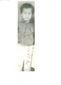 أحمد أيام كان طفل. الصورة من حساب فيسبوك الخاص به.