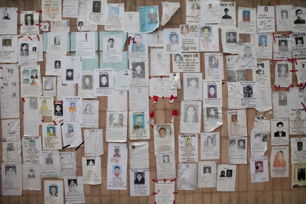 Every day there  new missing people information being added to this wall.