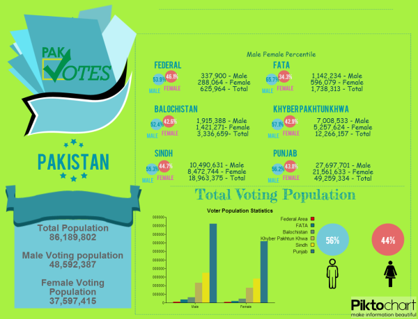 Voter Stats. Info graph courtesy Pak Votes