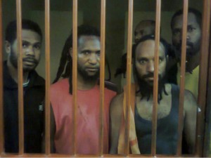 Papuan political prisoners. Photo from Free West Papua Campaign. 